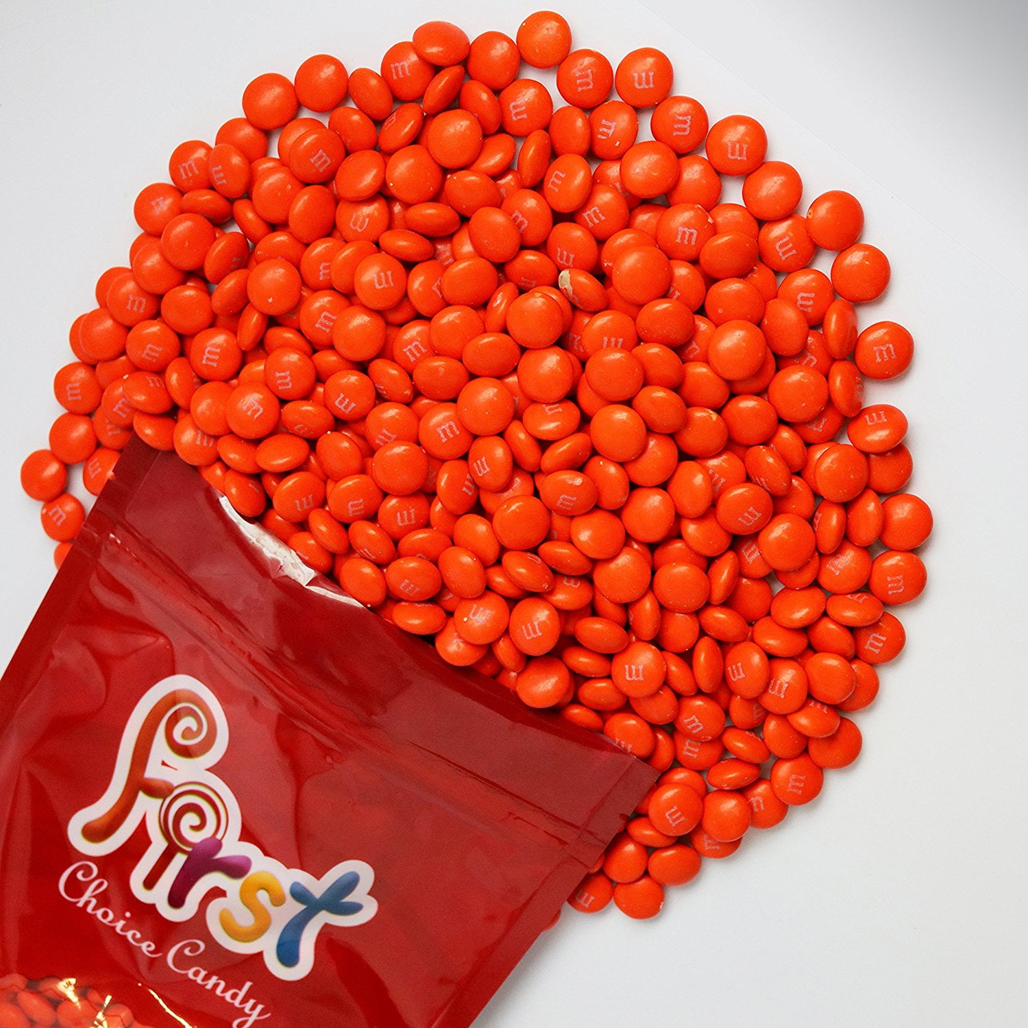 m&m Orange Milk Chocolate Candy 2 Pound Resealable Pouch Bag Walmart