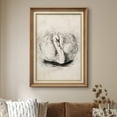 thumbnail image 3 of IDEA4WALL Premium Frame Wall Art Vintage Lake Swan Bird Portrait Print Classic Animals Wilderness Fine Art Sketch Artwork Traditional Iconic for Living Room, Bedroom, Office - 26"x36" Natural, 3 of 5