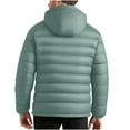 thumbnail image 5 of UQJfacai Puffer Jacket Men Lightweight Winter Warm Outerwear Insulated Hooded Quilted Puffy Coat with Pockets Travel Camping, 5 of 9