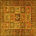 thumbnail image 1 of Ahgly Company Indoor Square Animal Yellow Traditional Area Rugs, 4' Square, 1 of 4