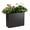 Black 30*12*24in, variant on Ataucjin Metal Tall Planter Box, Rectangular Planter with Adjustable Shelf & Drainage Holes, Heavy Duty Steel Planter for Outdoor Indoor Plants, Flowers