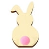 5 Pieces Rabbit Wood Pieces Easter Decorations Scrapbooking Crafts Anniversary Gifts Birthday Accessories DIY Kits for Adults JM01166