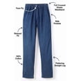 thumbnail image 2 of Woman Within Plus Size 7-Day Straight-Leg Elastic-Waist Cotton Denim Pant, 2 of 5