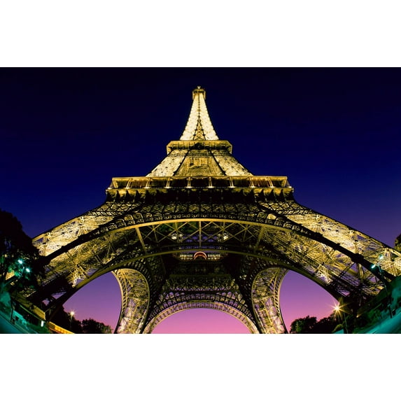 Eiffel Tower At Night VII - CANVAS OR PRINT WALL ART