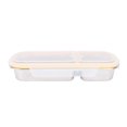 thumbnail image 1 of Boîte à lunch en acier inoxydable avec compartiment, contenants alimentaires réutilisables avec anneaux de silicone et 4 verrous sécurisés, 1 of 7