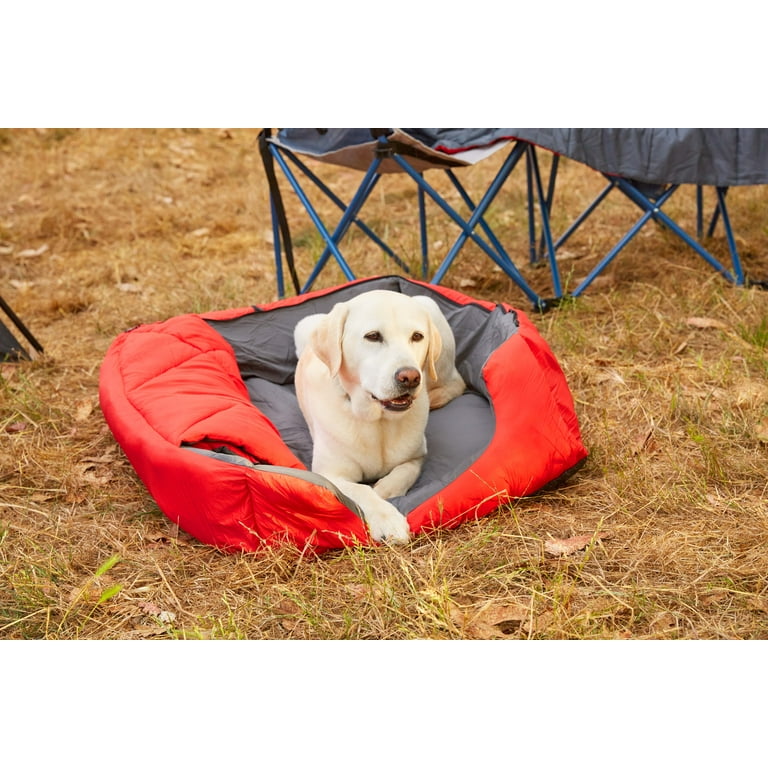 OmniCore Designs Pet Sleeping Bag (LG/Blue) with Zippered Cover