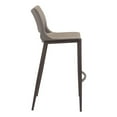 thumbnail image 3 of ZUO Chaise As Bar (Lot de 2) Gris & Noyer, 3 of 6