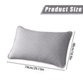 thumbnail image 3 of Zoxiy Ultra-Chill Cooling Pillowcase or Protecting Hair & Skin,,Breathable Cool Soft Pillowcase,Summer Pillow Cover,for Hot Sleepers & Night Sweats,19" x 30", 3 of 9
