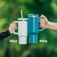 thumbnail image 6 of RTIC 40 oz Ceramic Lined Road Trip Tumbler, Leak-Resistant Lid with Straw, Navy, 6 of 6