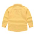 thumbnail image 5 of Kayannuo Long Sleeve Shirts Spring Toddler Shirt Jacket Solid Color Long Sleeve Lapel Button Jacket Kids Boys Girls Shirts Coats Fall Tops, 5 of 9