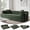 Green, variant on 5-in-1 Convertible Memory Foam Sofa Bed with Storage Pocket,Corduroy Folding Couch with 2 Pillows for Living Room, Bedroom, Apartment & Dorm,Black