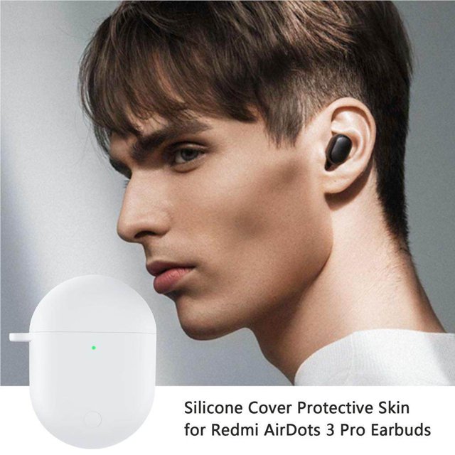 Langgg Compatible for Xiaomi Redmi Airdots 3 Pro Earphone Protective Sleeve Soft Silicone Shell Compatible for Redmi 3 Pro