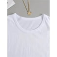 thumbnail image 3 of Camiseta informal con estampado geométrico - Algodón cómodo, cuello redondo, manga corta - Perfecta para primavera y verano, camiseta deportiva de ocio, 3 of 6