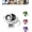 White, variant on 2026 New car clip on air conditioner fan, Car Clip Fan with LED Display, 360° Rotation, USB Rechargeable, Adjustable Wind Speed Portable Personal Fan for Car, Desk, Travel Use (White)