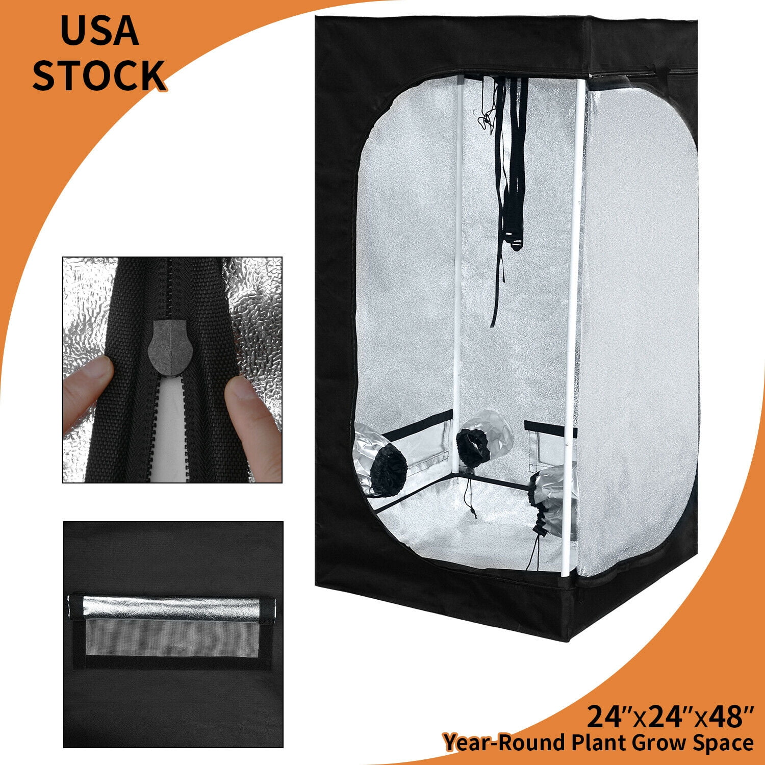 Brand New Grow Tent Kit Complete System Portable 2 In 1 Greenhouse Indoor cm Home Use Dismountable Hydroponic Plant Growing Tent With Observation Window And Floor Tray The Green Black Walmart Com