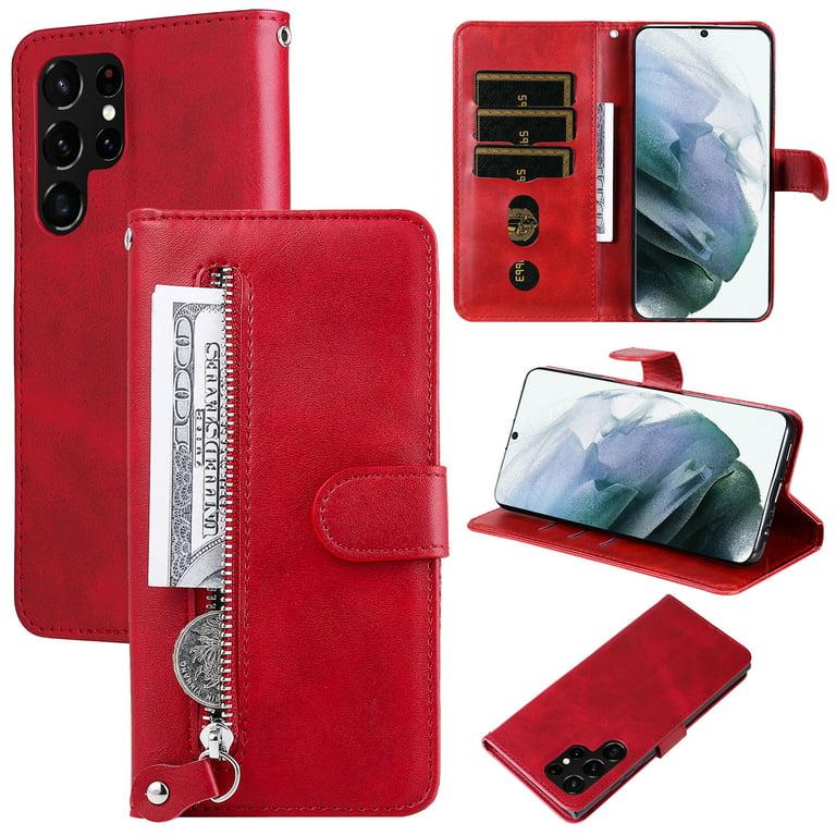Case For Samsung Galaxy S23+Plus S23 Ultra 5G Magnetic Leather Flip Stand  Cover