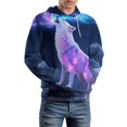 thumbnail image 5 of Glowing Wolf with Lightning-1 Men's Women New Sweatshirt Hoodie Men's Plus Size Sweatshirt Hooded Sweatshirt 3d Printed Street Men's Cloth, 5 of 6