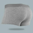 thumbnail image 4 of ZQUUVOU Men's Boxer Briefs Solid Color Cool Elastic Waist Casual Underpants (Dark Gray,L), 4 of 8
