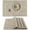 Beige, variant on Heat Resistant Placemats Set of 4 | Non-Slip PVC Weave Table Mats | Washable & Easy to Clean | Beige Vinyl Place Mats for Dining Table Protection