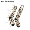 thumbnail image 5 of Haiem Dark Enchanted Flowers And Birds Socks, Funny Novelty Crazy Design Cotton Socks Sports Socks Knee High Socks For Men, Women,1Pairs - Gift For Working Friends, 5 of 9