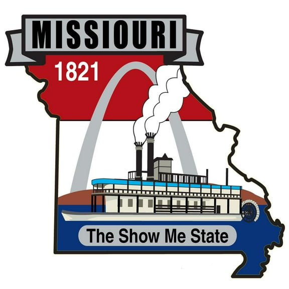 Missouri State Map Patch 3"