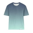 thumbnail image 5 of Womens Tops Plus Size terra sky Short Sleeve Out Round Neck T Shirts, 5 of 5