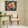 thumbnail image 4 of Cuadros Decorativos 2 piezas 5D DIY diamante pintura rosas punto de cruz bordado mosaico Kit decoración Tmvgtek embutido en tela, 4 of 6