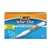 BIC Wite-Out Brand Shake 'n Squeeze Correction Pen, White, 12-Pack for School Supplies