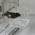 thumbnail image 5 of Gaderth Transparent Acrylic Bird Bath Box with Hook,Thickened Hanging Water Bath Tub Bird Supplies Shower Cage Accessory for Parrot Cockatiel Parakeet Large, 5 of 9