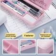 thumbnail image 7 of UttpKLBx School Office Supplies Macaron Pencil Case Diy Cream Glue Multifunctional Plastic Pencil Case Flip for Work/Travel/College (D), 7 of 7