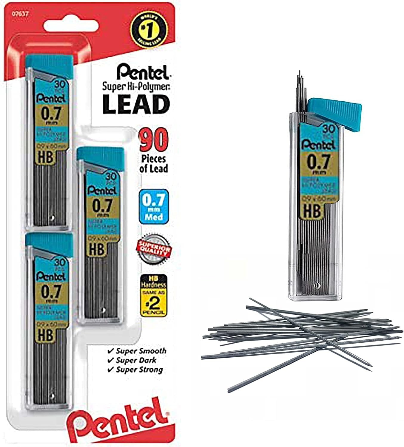 TUL Pencil Value Pack, 0.7mm Tul Mechanical Pencils 6 Pack , TUL Eraser Refill 1 Pack 3 10 Piece Set