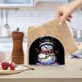 thumbnail image 6 of Dailycode Napkin Holder for Table Acrylic Kitchen Paper Tissue Dispenser, Cute Snowman with Colorful Lights, 6 of 9