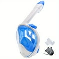 thumbnail image 1 of Full Face Snorkel Mask With Camera Mount, 180 Degree Panoramic View Anti-Leak Snorkeling Swimming Diving Goggle For Adults, 1 of 5