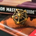thumbnail image 3 of Cusdie Single D20 Hollow Metal Flying Dragon D&D Dice, 20 Sided DND Dice, 22MM Polyhedral Dice, for Role Playing Game MTG Pathfinde, 3 of 5