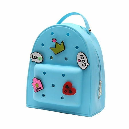 Clog Silicone Jelly Backpack With Charms Cute Mini Backpack Daypack Bag Charms Silicon Hole Bag For Women And Girls Arts And Crafts for Kids Ages 8-12 Boys Stationery Paper And Envelopes Set with