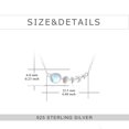 thumbnail image 5 of 925 Sterling Silver Moon Phase Choker Necklace Moonstone Jewelry for Her, 5 of 6