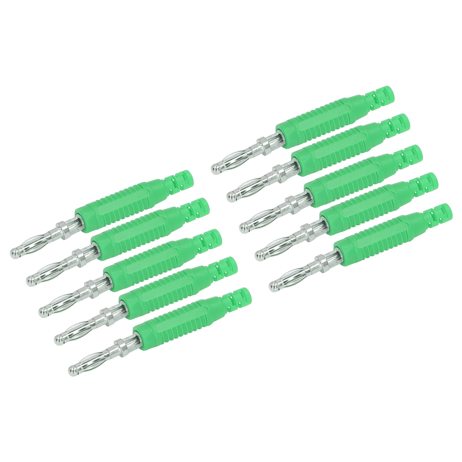 LYUMO Banana Plug Jack Connector,10 Set Banana Male Plug Brass PA Jack Connector Press Fit