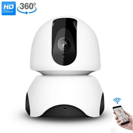 Security Camera- Wireless Camera, IP Camera with Night Vision/ Two-way Audio, 2.4Ghz Wifi Indoor Home Camera for Pet Baby, Remote Surveillance Monitor with MicroSD Slot, Android, iOS (Best Audio News App Android)
