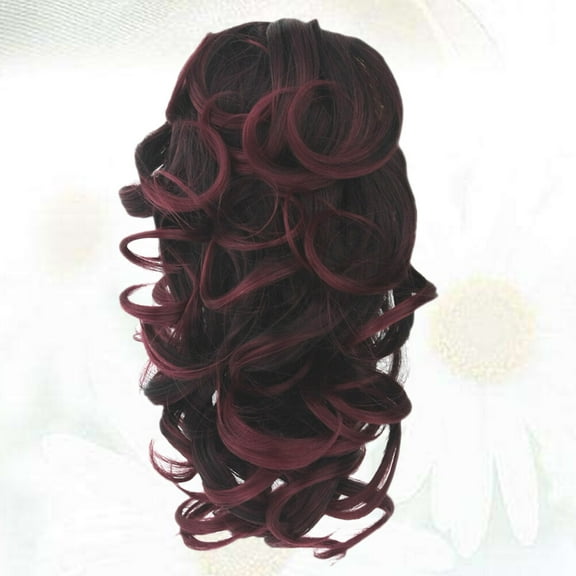 FELTECHELECTR Claw Clip Ponytail 1Pcs in High Temperature Fiber for Curly Hair Extensions Women