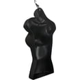 thumbnail image 5 of DisplayTown Black Male + Black Female Mannequin Injection Forms Half Rounded Waist Body Torso Dress Form with Only Hanging Hook, S-M Sizes (Set of 4), 5 of 5