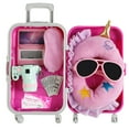 thumbnail image 4 of Doll Travel Kit Realistic Decorative Cute Doll Suitcase Set Doll Accessories Set, 4 of 8