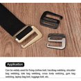 thumbnail image 5 of Metal G Hooks Webbing Buckles, G-Hook Wave Buckle Adjusters Slide Buckle for Backpack Strap Webbing 2Pcs, 5 of 5