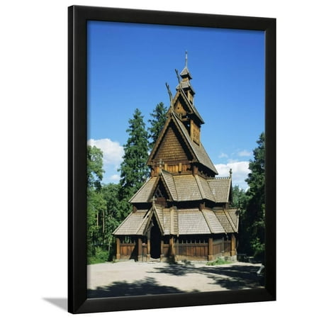 Stave Church, Folk Museum, Bygdoy, Oslo, Norway, Scandinavia, Europe Framed Print Wall Art By G