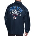 thumbnail image 2 of Men's Starter  Navy Winnipeg Jets Retro Logo Raglan Coaches Full-Snap Jacket, 2 of 2