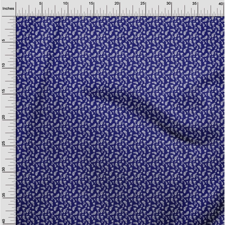 indigo cotton dress material Floral Indigo Blue Cotton fabric By the Yard Quilting Sewing Dress Material