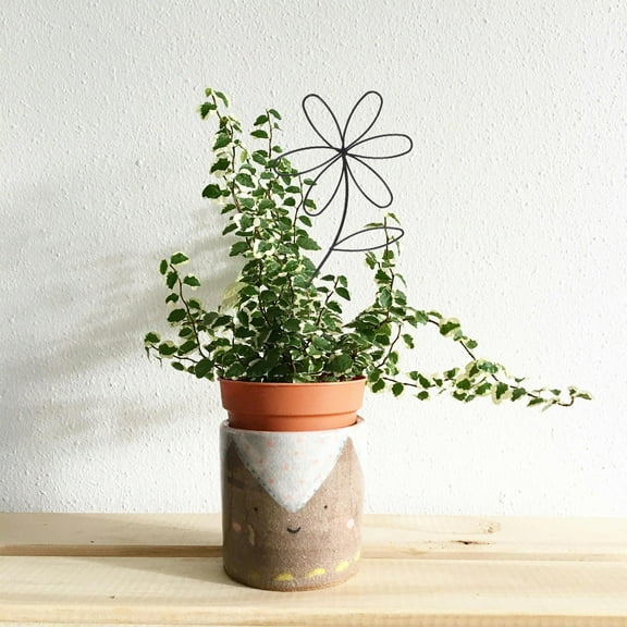 LULULION Garden Trellis for Flower Pot Potted Plants Trellis Black Metal Support 2pcs