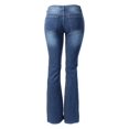 thumbnail image 4 of Made by Olivia Women's Sexy Stylish Flare Bell Bottom Slim Bootcut Jean Medium Denim 11, 4 of 4
