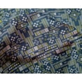 thumbnail image 4 of oneOone Silk Tabby Fabric Stripe & Square Geometric Print Sewing Fabric BTY 42 Inch Wide, 4 of 4