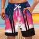 thumbnail image 1 of WILLBEST Pantalones Cortos Deportivos para Hombre, de Verano, de Talla Grande, con Bolsillo y Cordón, Holgados, Informales, Deportivos, para Correr, Rectos, de Cinco Puntos, para Playa, 1 of 4