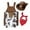 Brown, variant on ZQUUVOU Newborn Baby Playsuits Western Cowboy Dress Up Suit Suspenders Jumpsuit Red Scarf Hat Set Infant Toddler Photo Props Outfit Brown